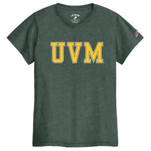LEAGUE UVM BLOCK LETTERS T-SHIRT - heatherhunter (SKU: 130459991221) LEAGUE UVM BLOCK LETTERS T-SHIRT - heatherhunter